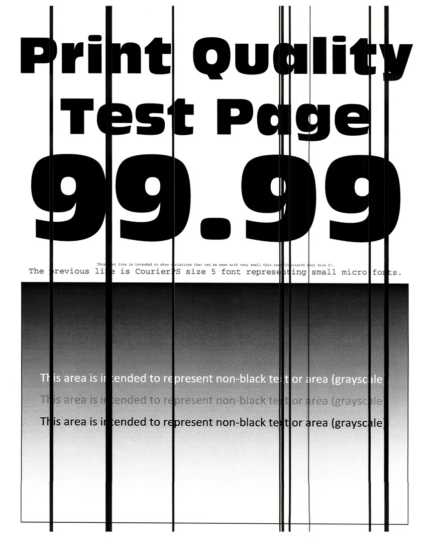 Black vertical lines when copying, scanning and faxing | Lexmark MX711